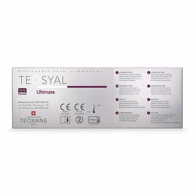 TEOSYAL® PURESENSE ULTIMATE 2x1mL.  cost per unit is  $179