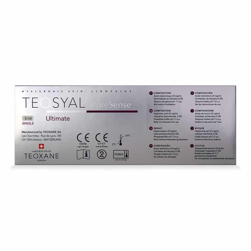 TEOSYAL® PURESENSE ULTIMATE 3mL  cost per unit is  $268