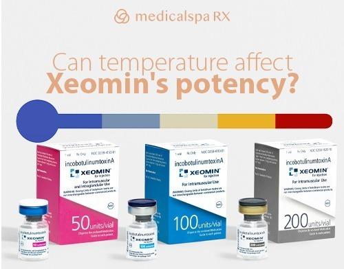 three different packs of Xeomin fillers in a row